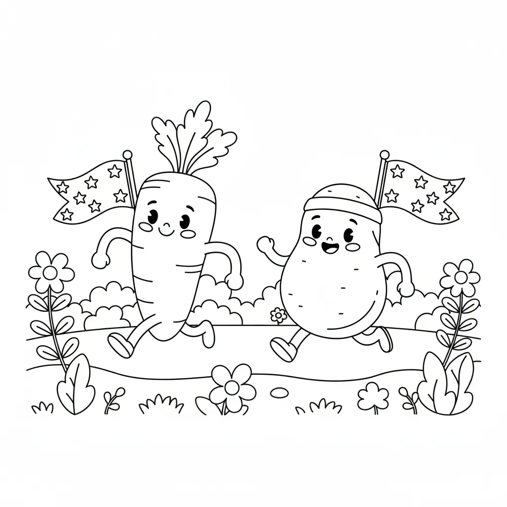 Verduras 5 para dibujar en línea