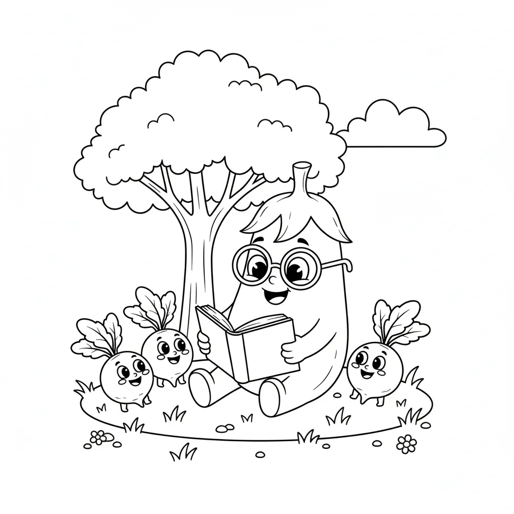 Verduras 6 para colorear para imprimir gratis