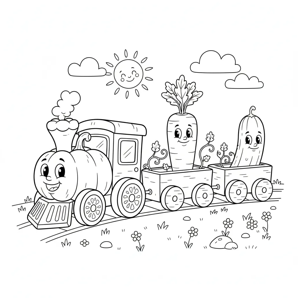 Verduras 9 para colorear para imprimir para niño de 8 años