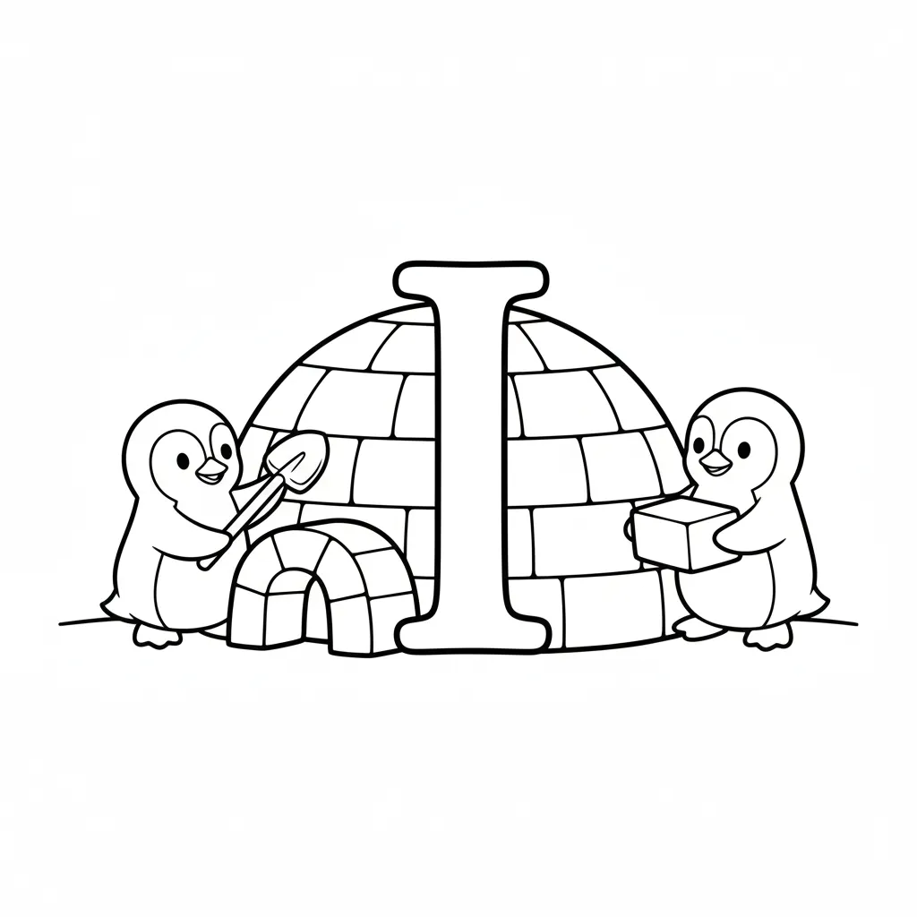 Vocal I 14 para colorear gratis