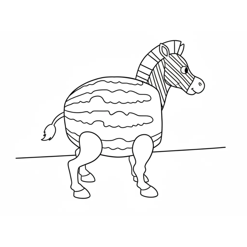 Zibra Zubra Zibralini 2 para colorear y aprendizaje