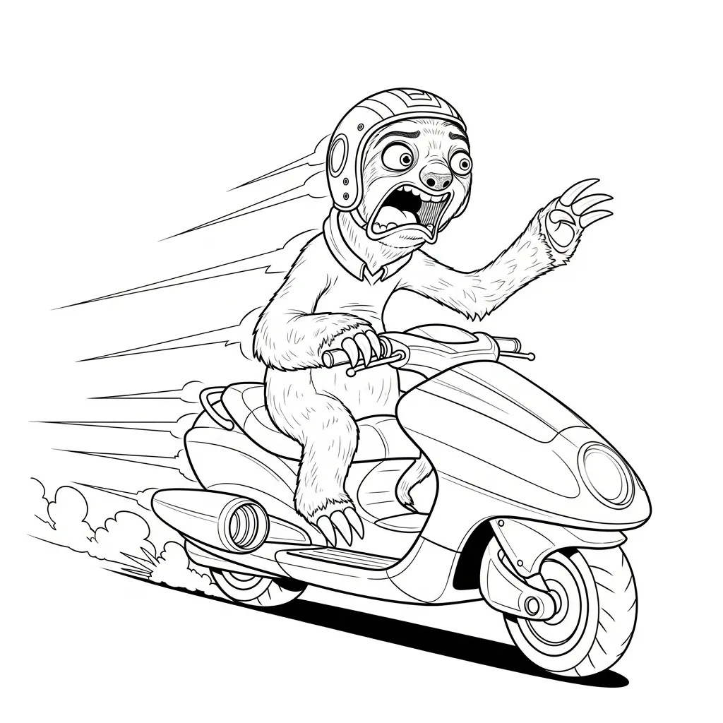 Zootopia 2 para colorear y recortar para imprimir gratis