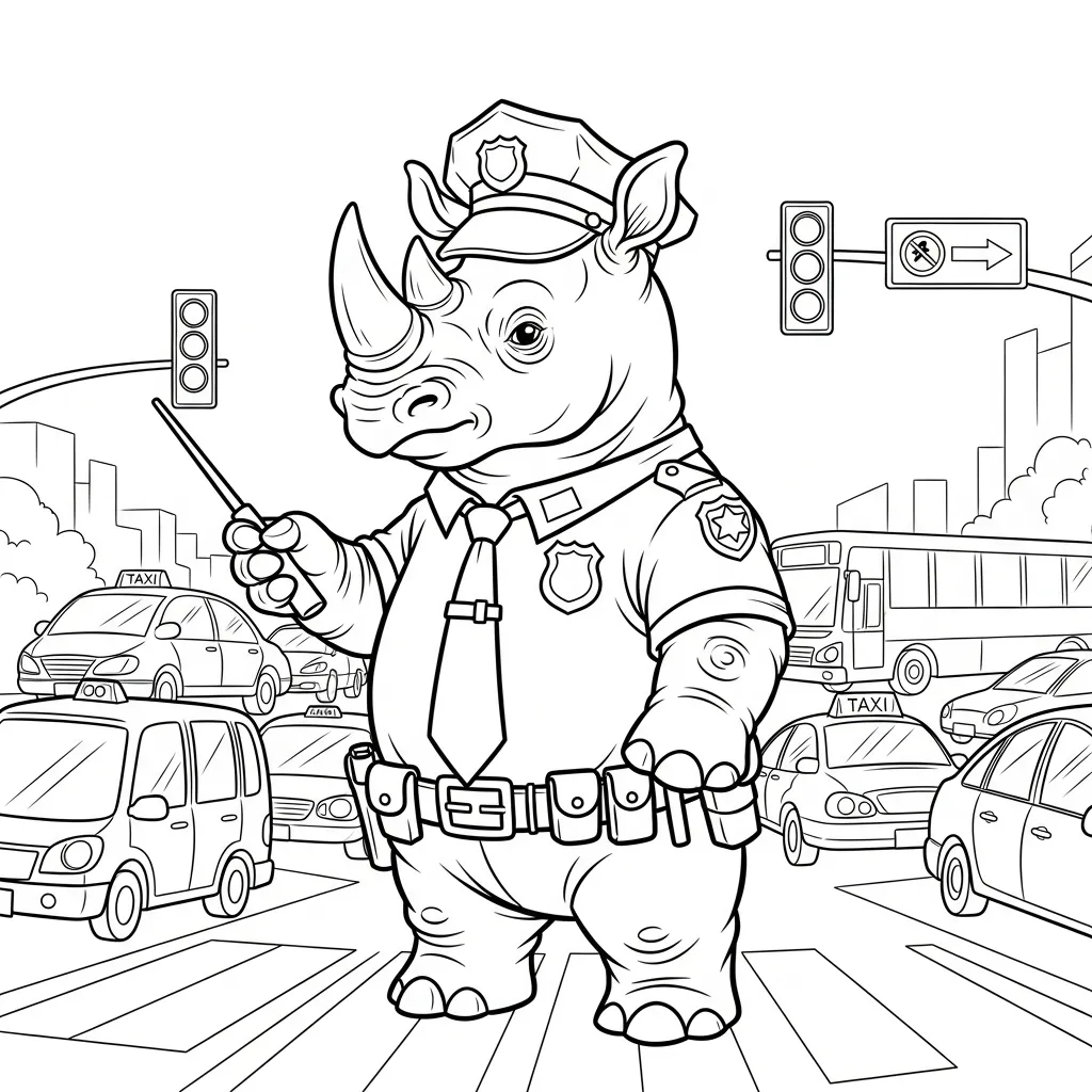 Zootopia 2 para colorear para bebé para imprimir