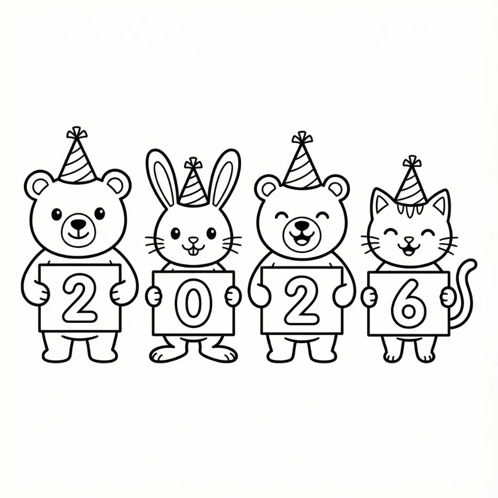 2026 10 para colorear para niño de para imprimir