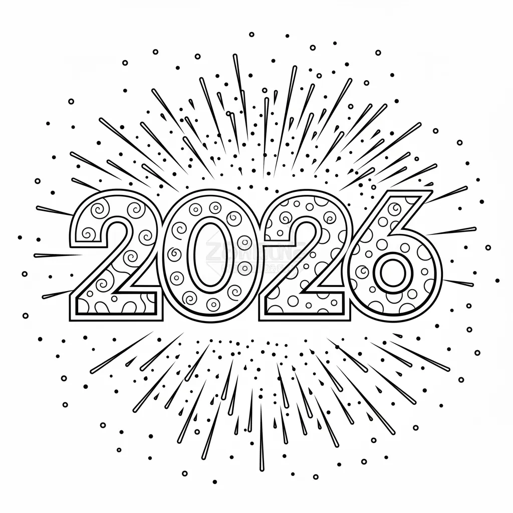 2026 3 para colorear y dibujos