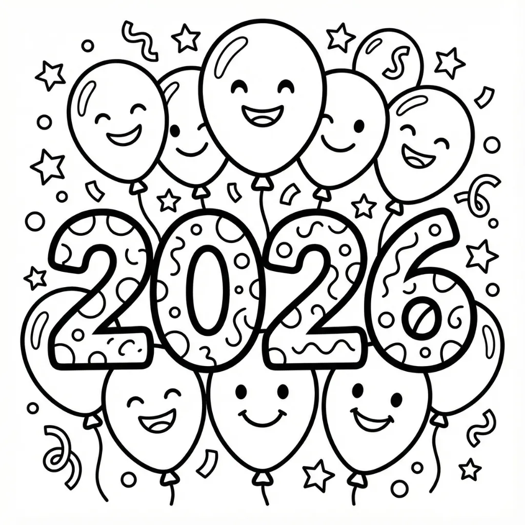 2026 5 para colorear para imprimir para niño de 12 años