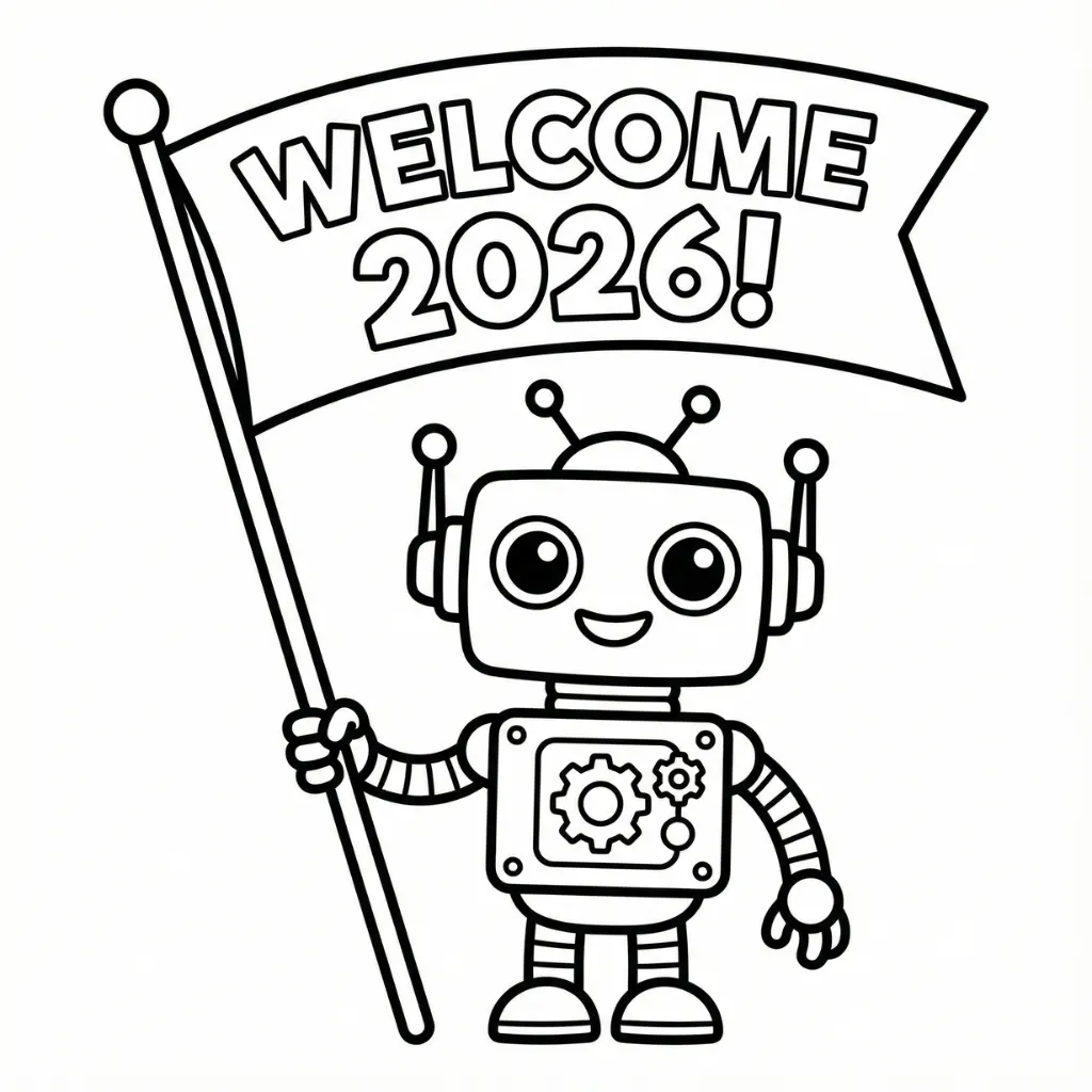 2026 6 para colorear para niño de 4 años