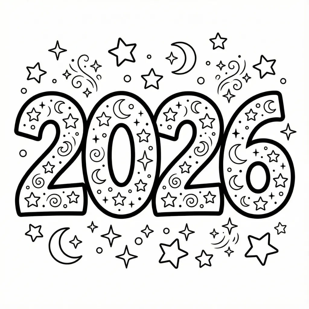 2026 7 para colorear y dibujos