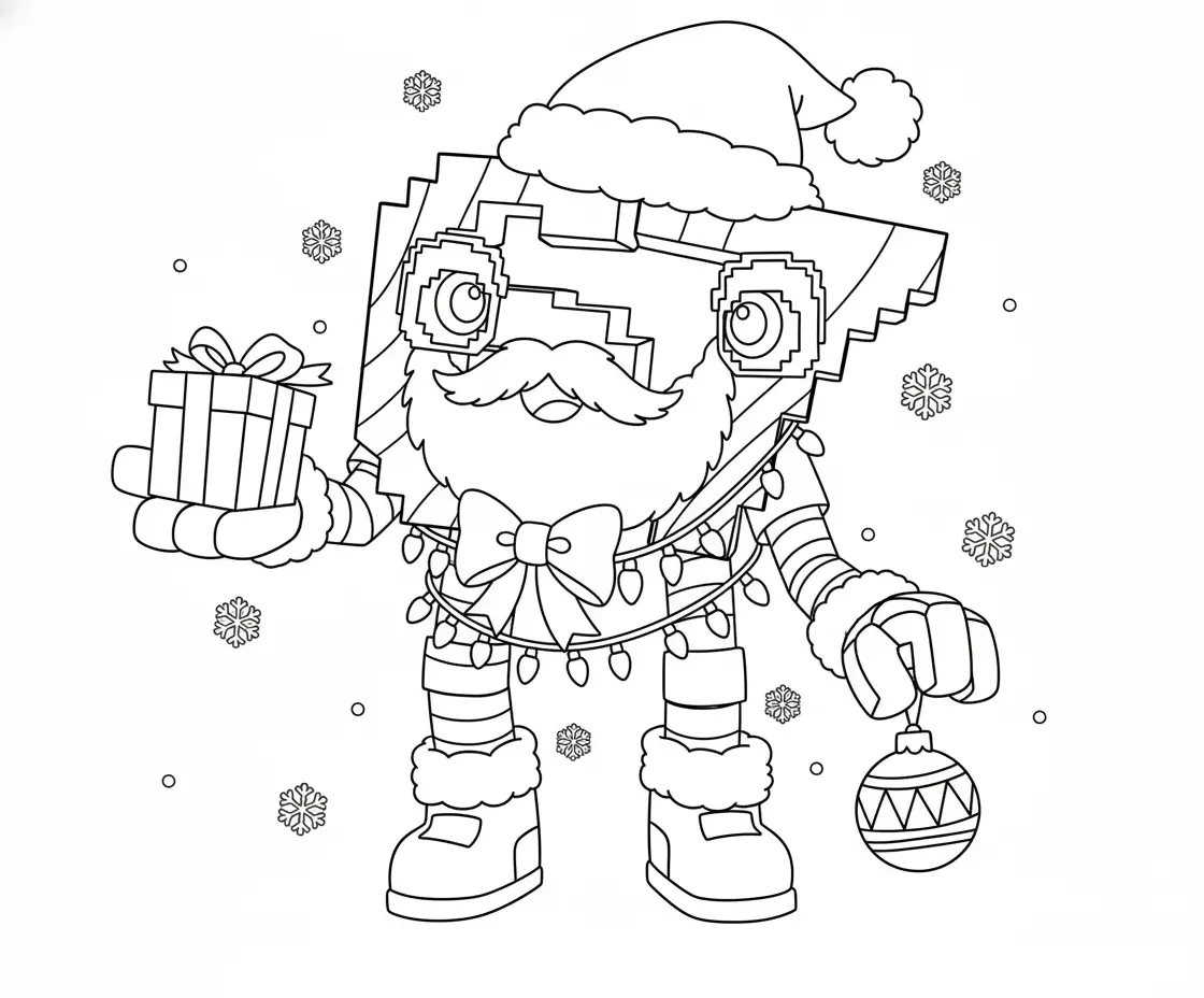 67 Brainrot de Navidad para colorear para niños para imprimir gratis