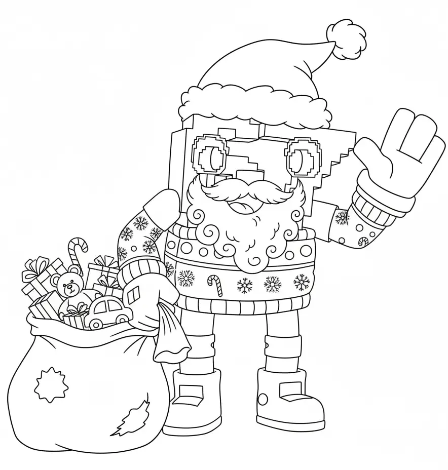 67 Brainrot de Navidad para colorear gratis para niños