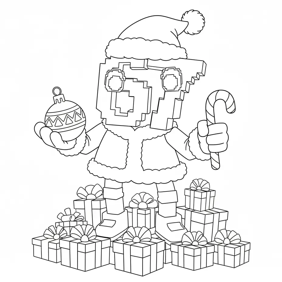 67 Brainrot de Navidad para colorear en línea