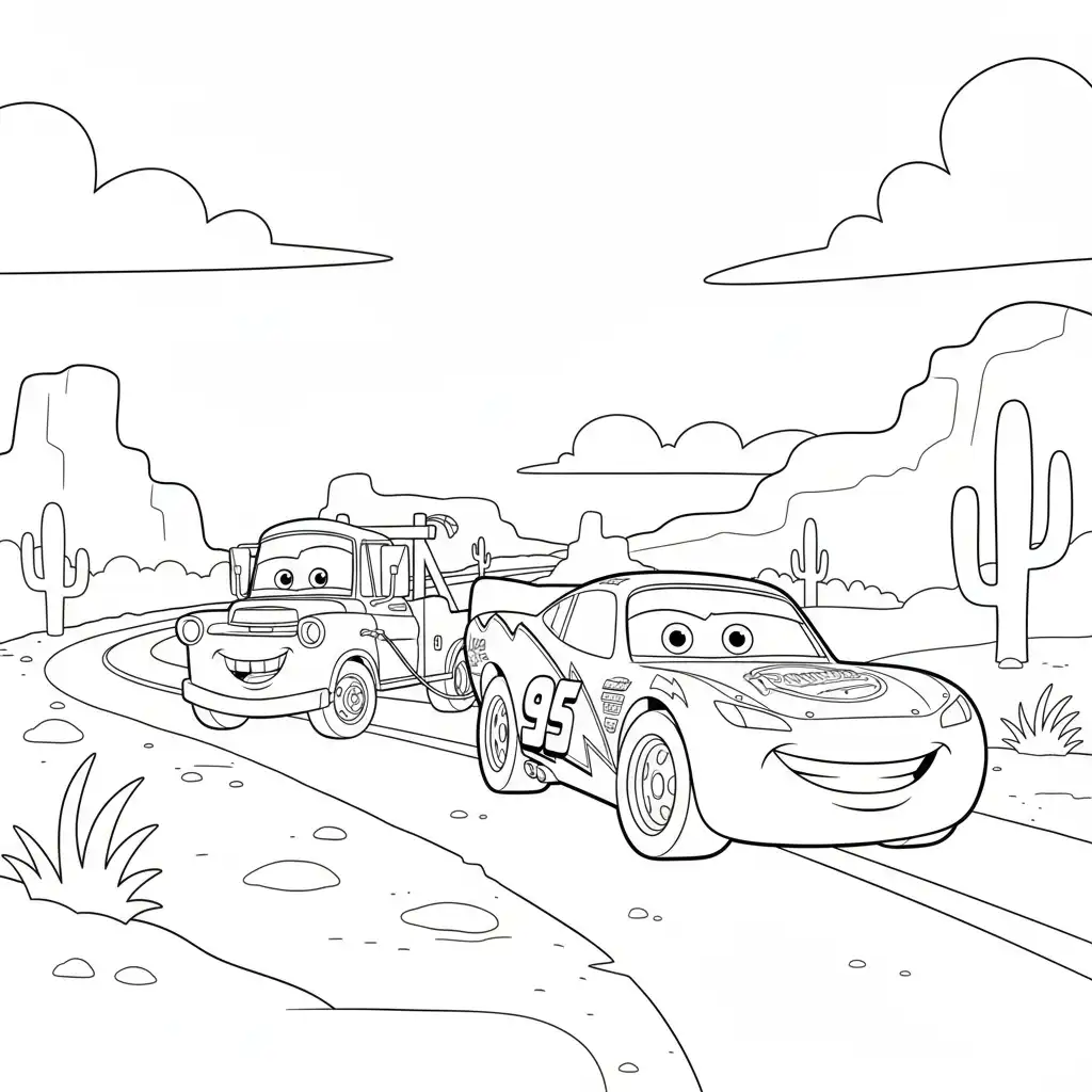 Cars para dibujar en línea 1