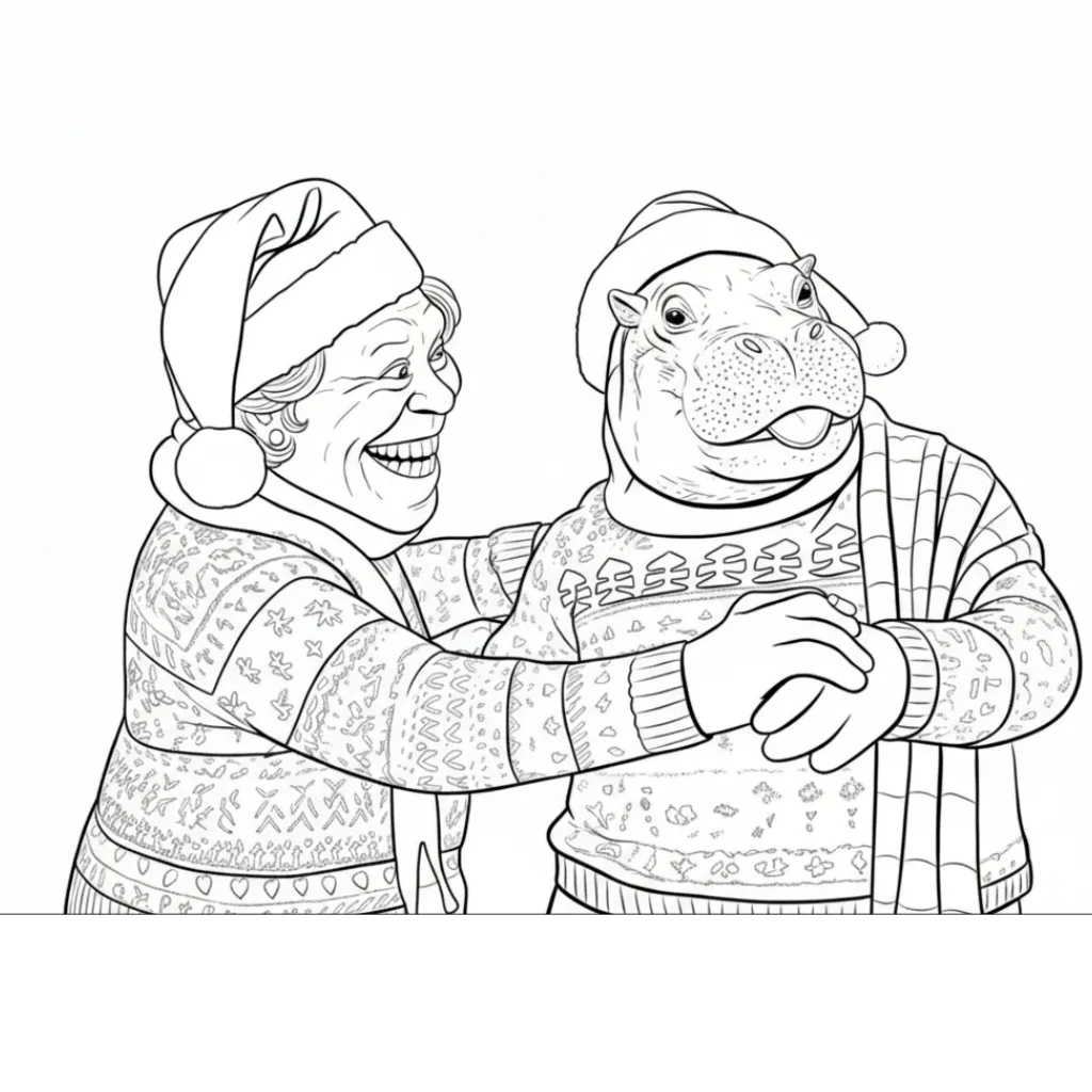 Italian Brainrot de Navidad 11 para colorear en línea