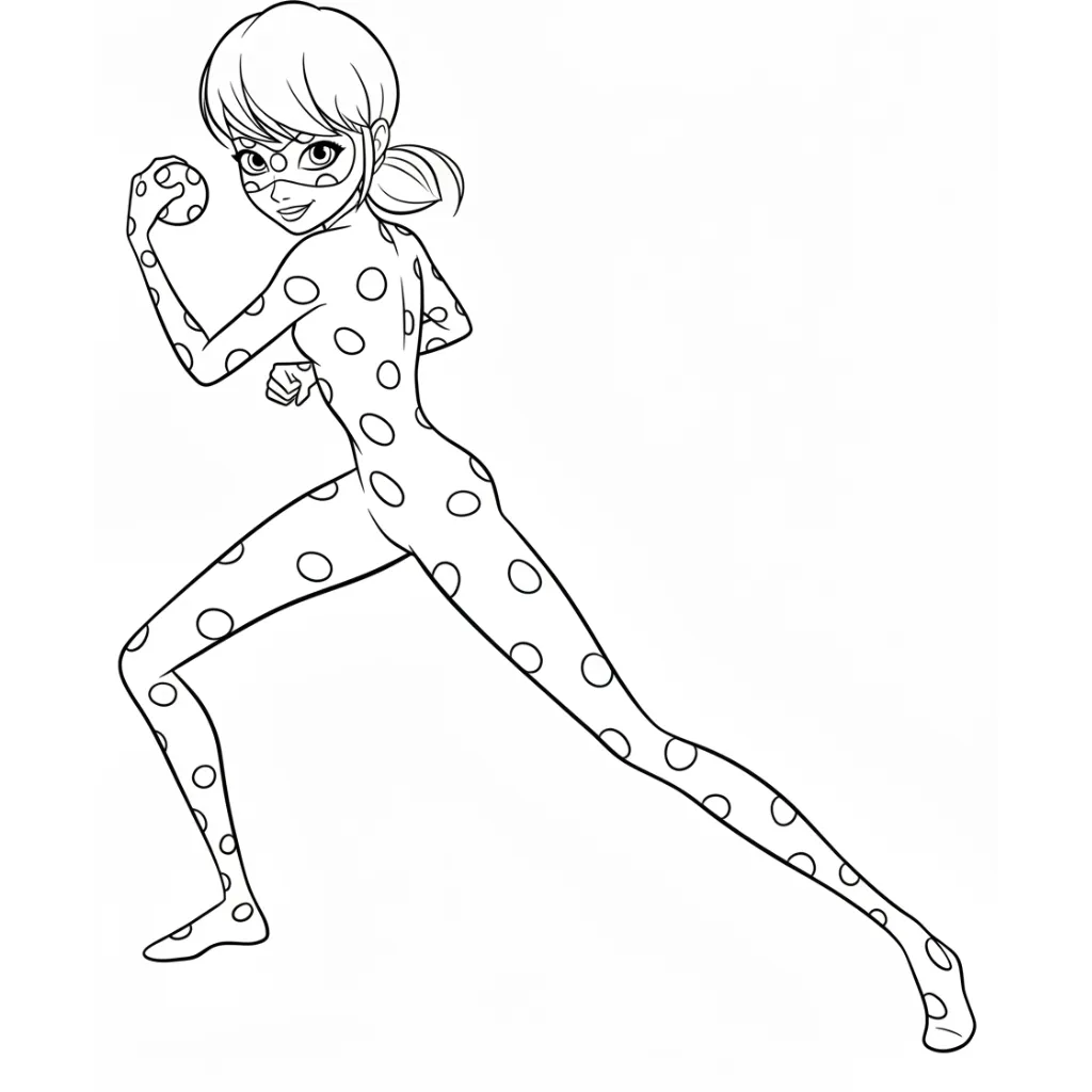 LadyBug 4 para colorear en línea para niño