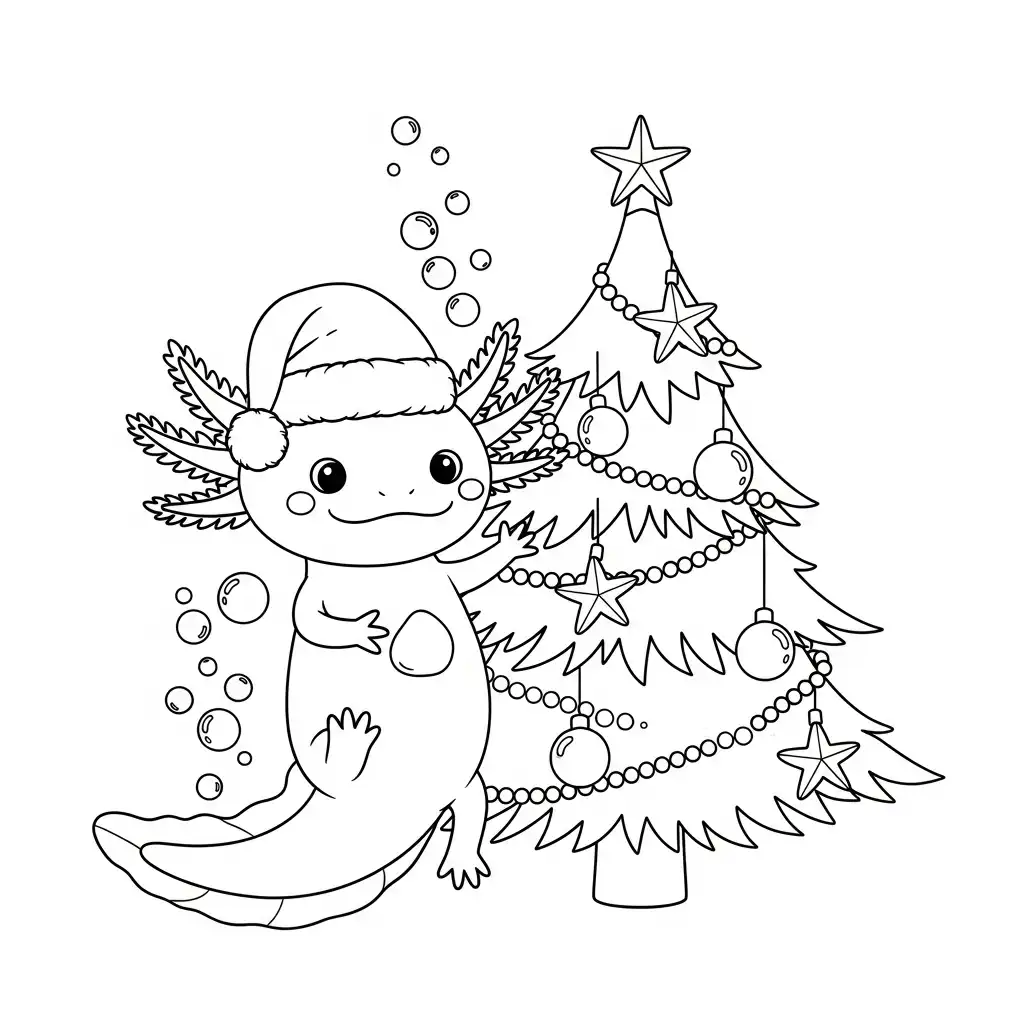 Ajolote para colorear y recortar para imprimir gratis