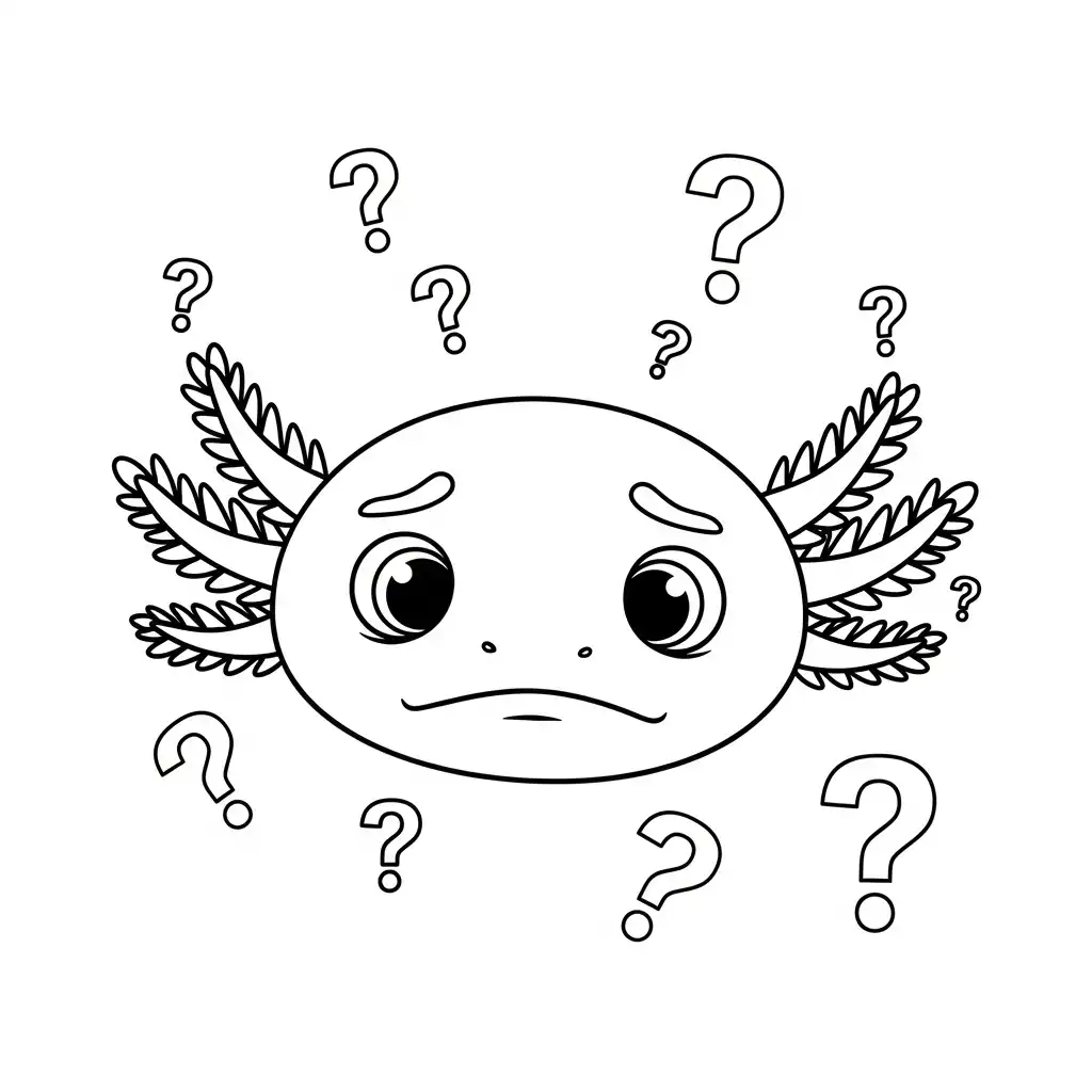 Ajolote para colorear gratis para imprimir 1