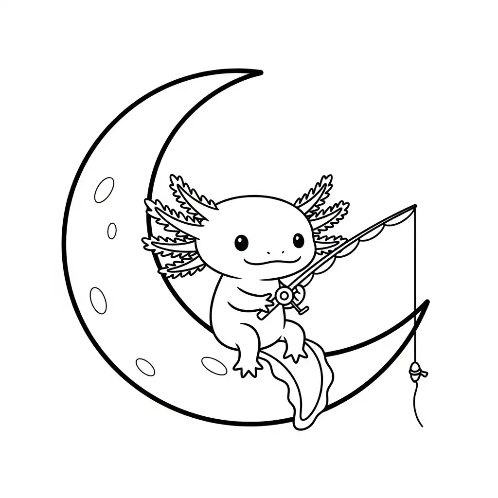 Ajolote para colorear para niño para imprimir gratis