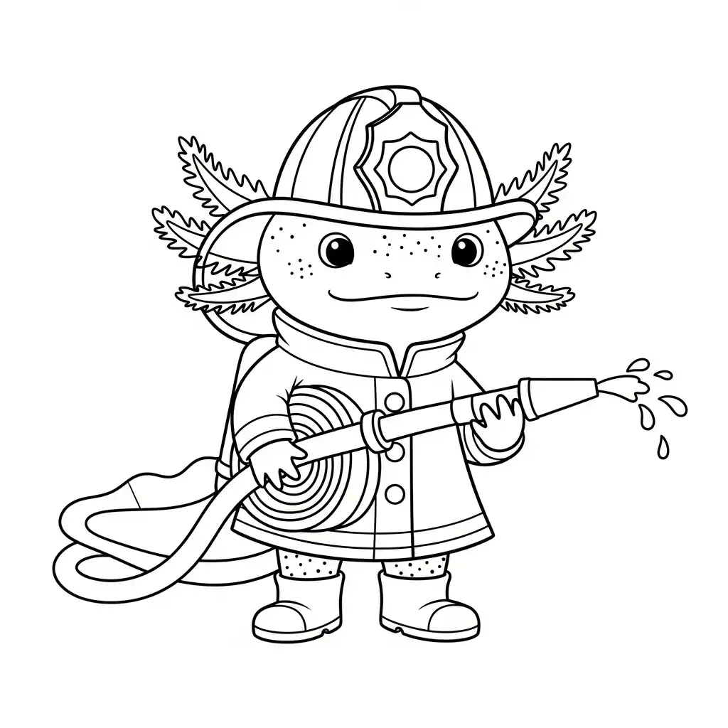 Ajolote para colorear para imprimir gratis pdf