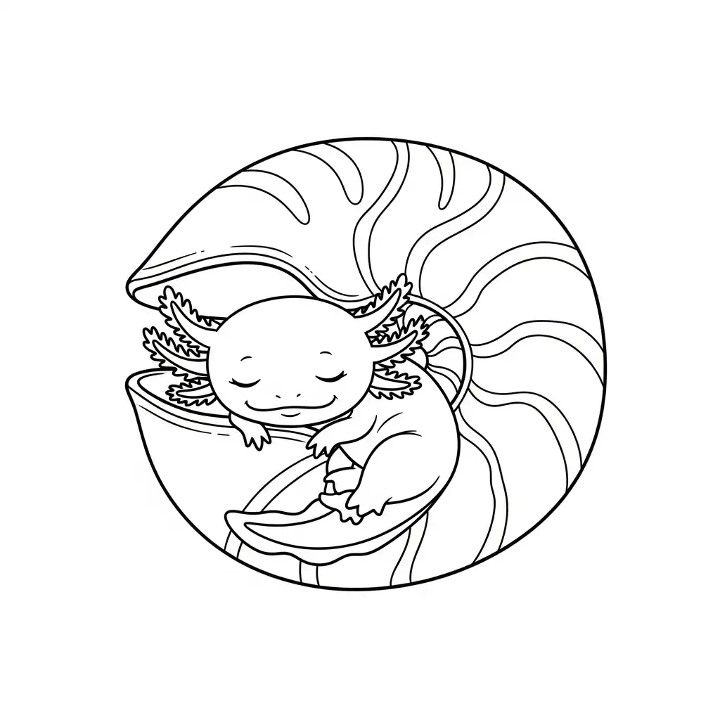 para imprimir Ajolote para colorear gratis