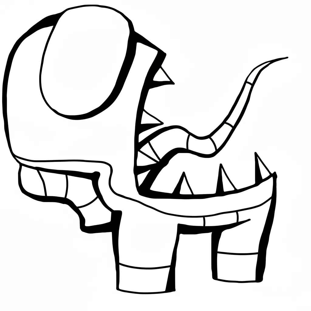 Among Us 12 para colorear en línea