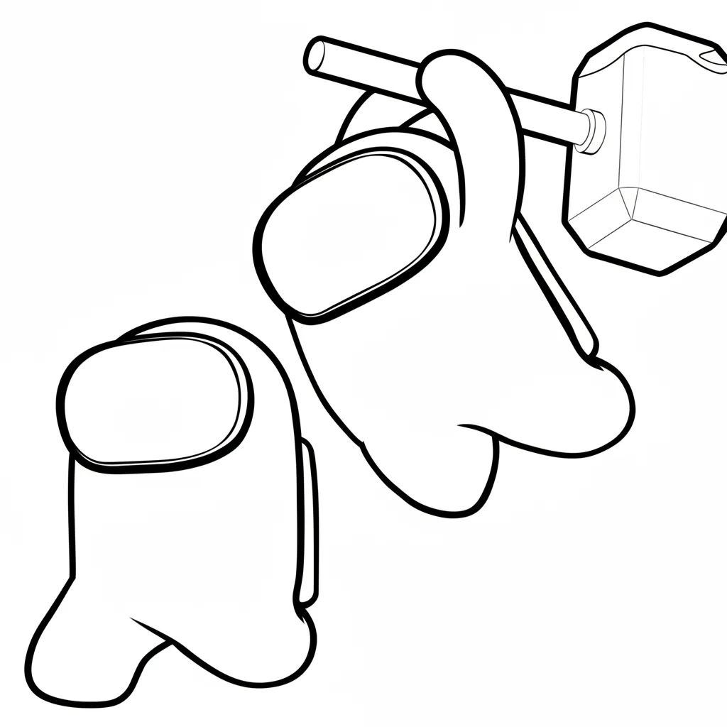 descargar Among Us 13 para colorear gratis