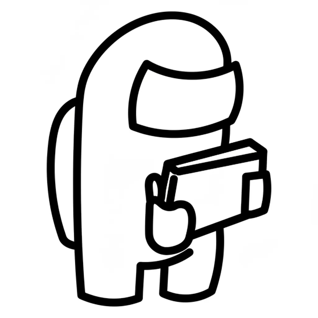 Among Us 17 para colorear para niños para imprimir