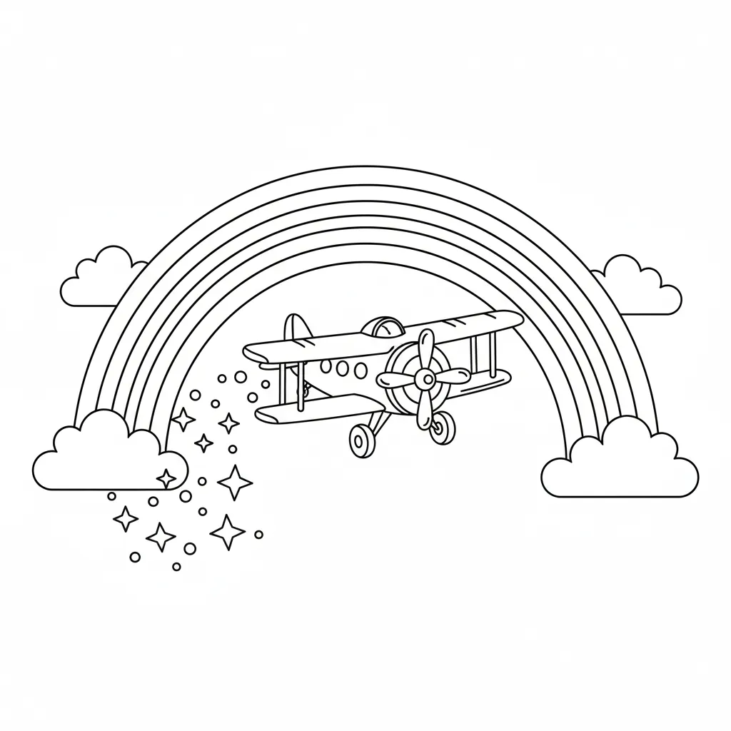 Arcoiris 15 para colorear para primaria