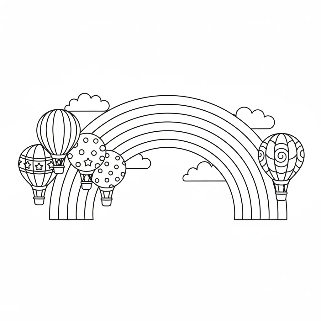 para imprimir Arcoiris 16 para colorear gratis