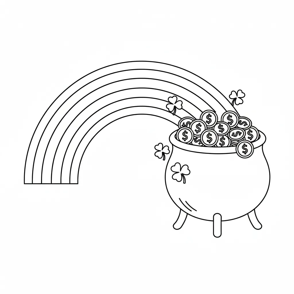 Arcoiris 18 para colorear gratis