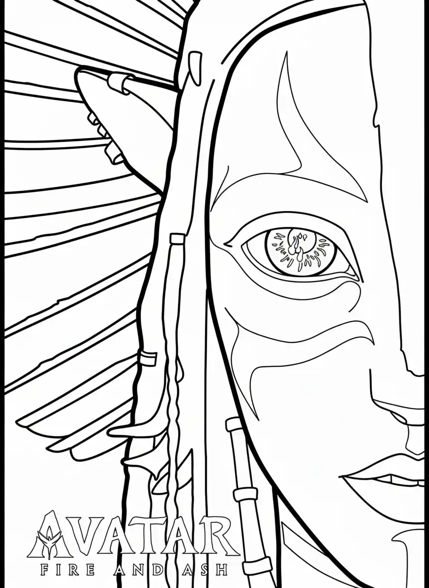 Avatar 3 para colorear para niño de 5 años