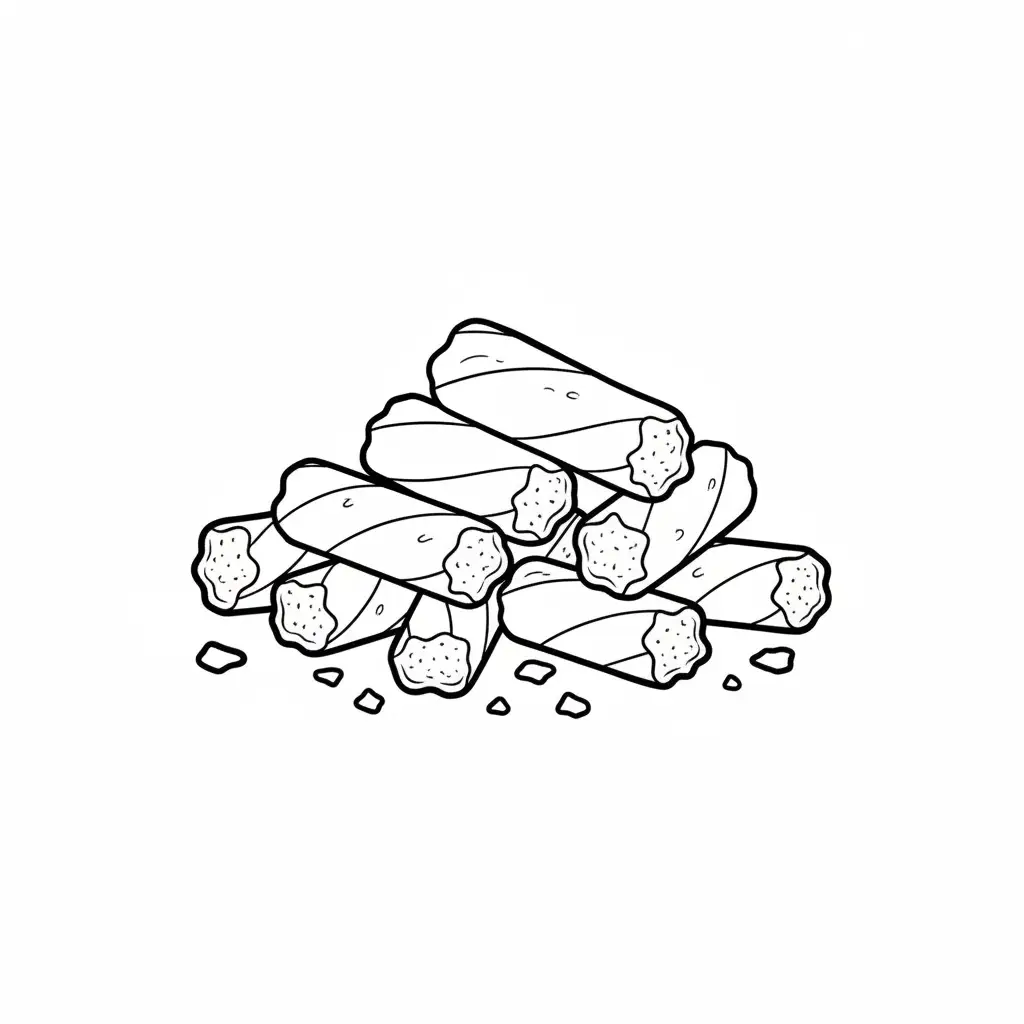 Bastón De Caramelo Navideño para colorear y dibujo para imprimir