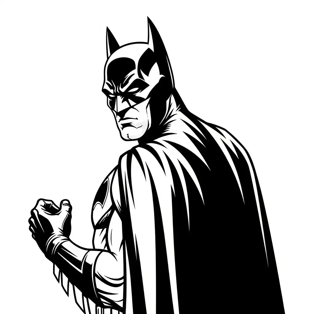 Batman para colorear para niño para imprimir