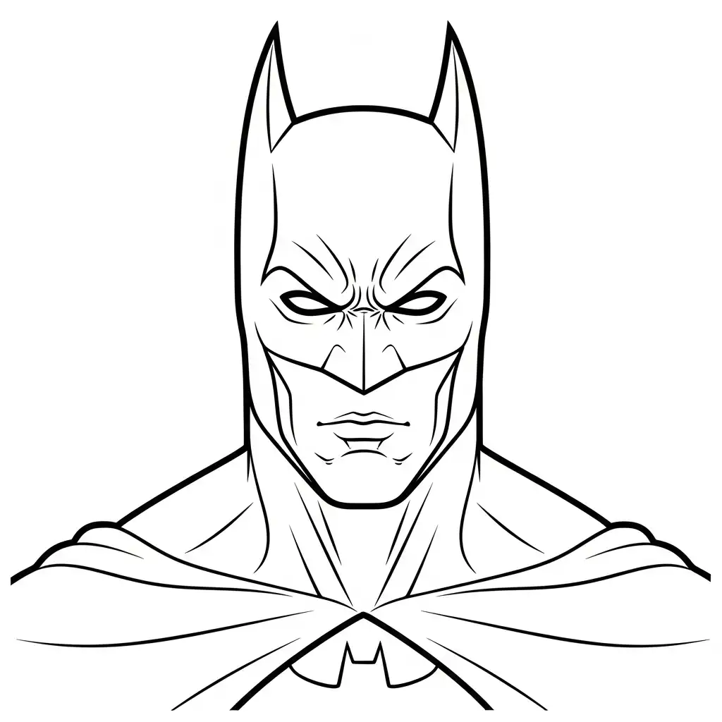 Batman para colorear gratis para imprimir