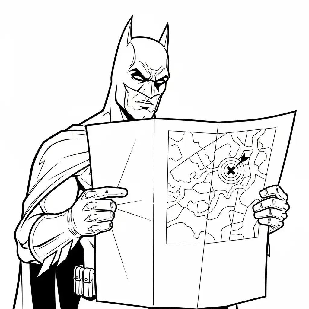 Batman para dibujar en línea 1