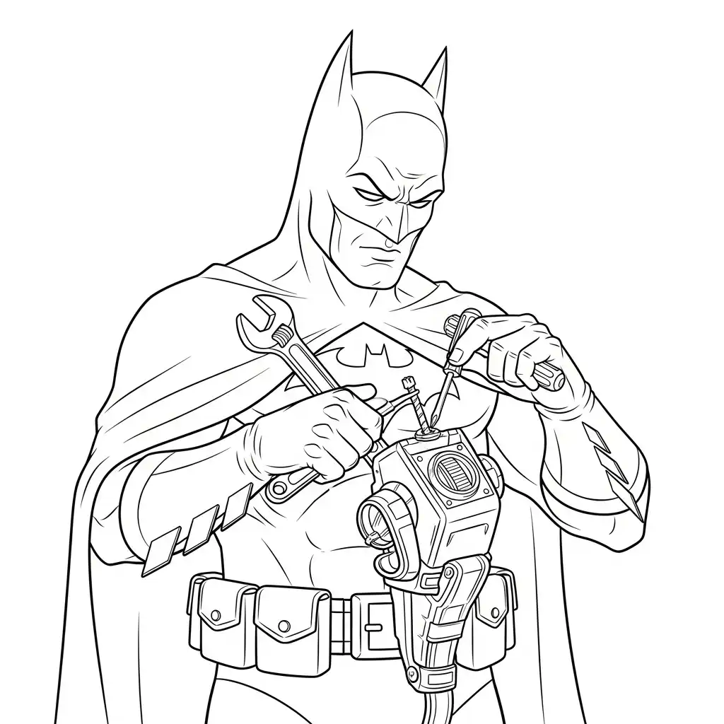 Batman para colorear para niño de 10 años