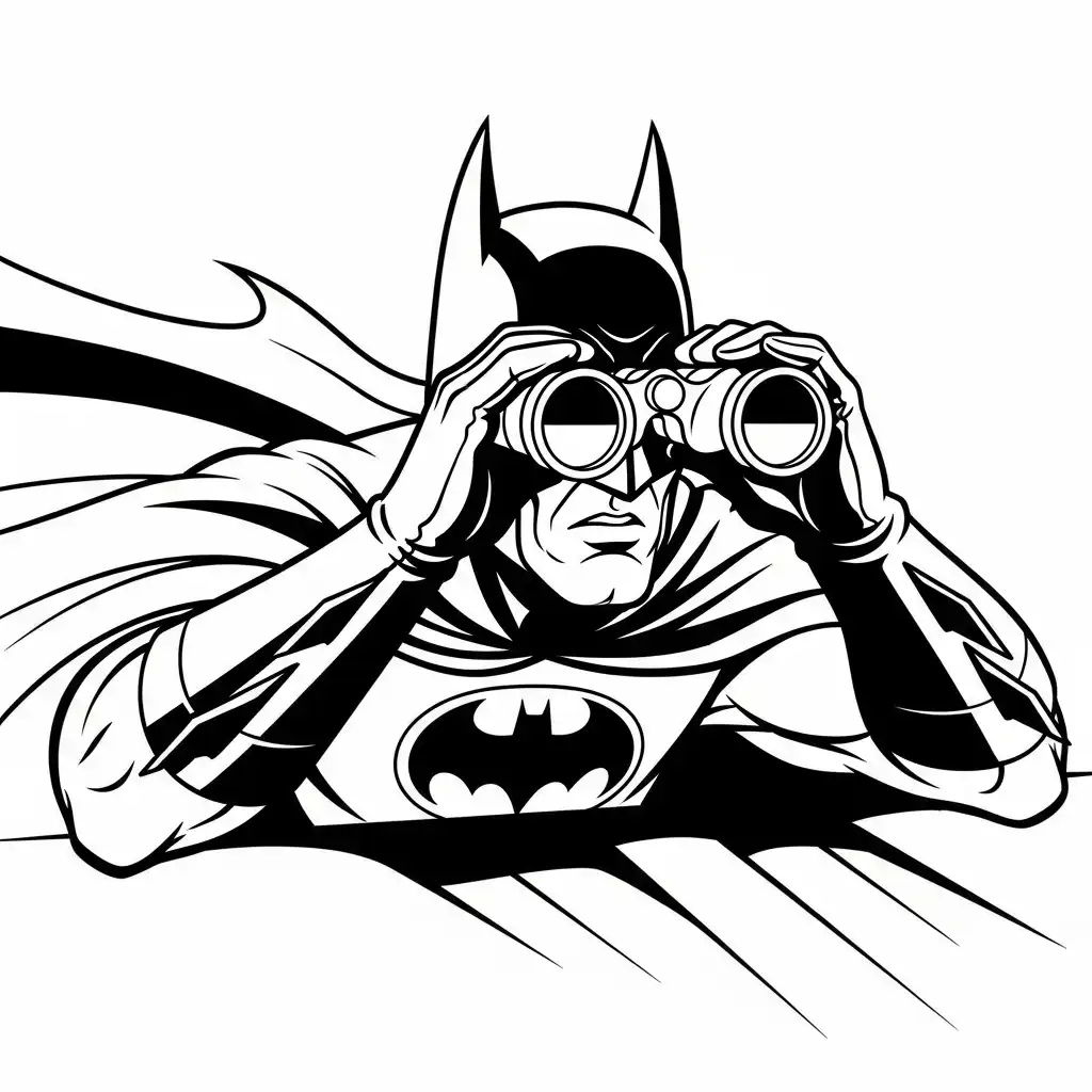 Batman para colorear gratis para imprimir 1