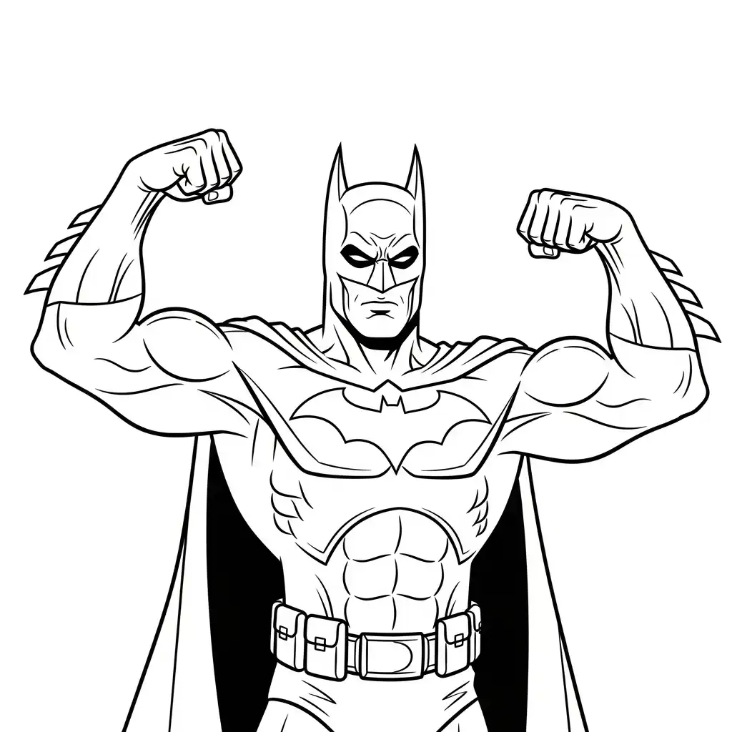 Batman para colorear de para niños