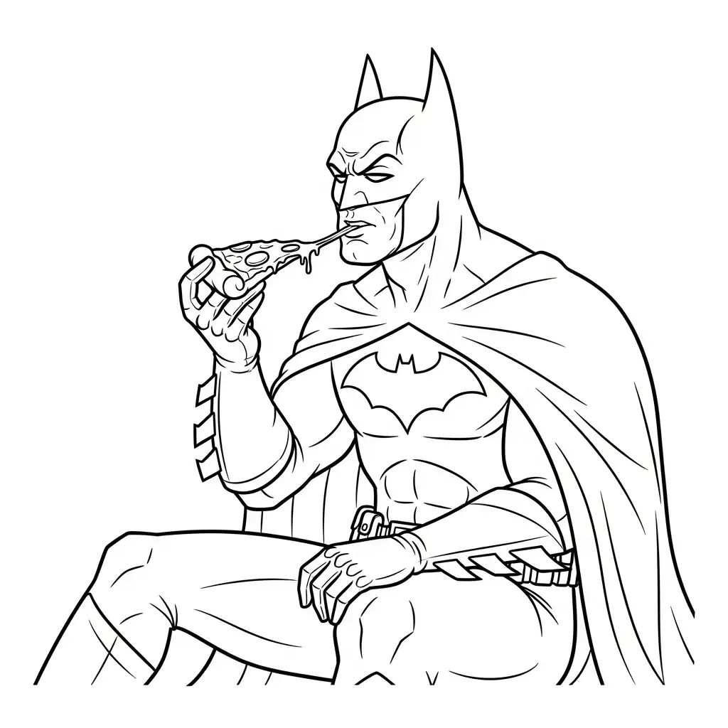 Batman para colorear para primaria