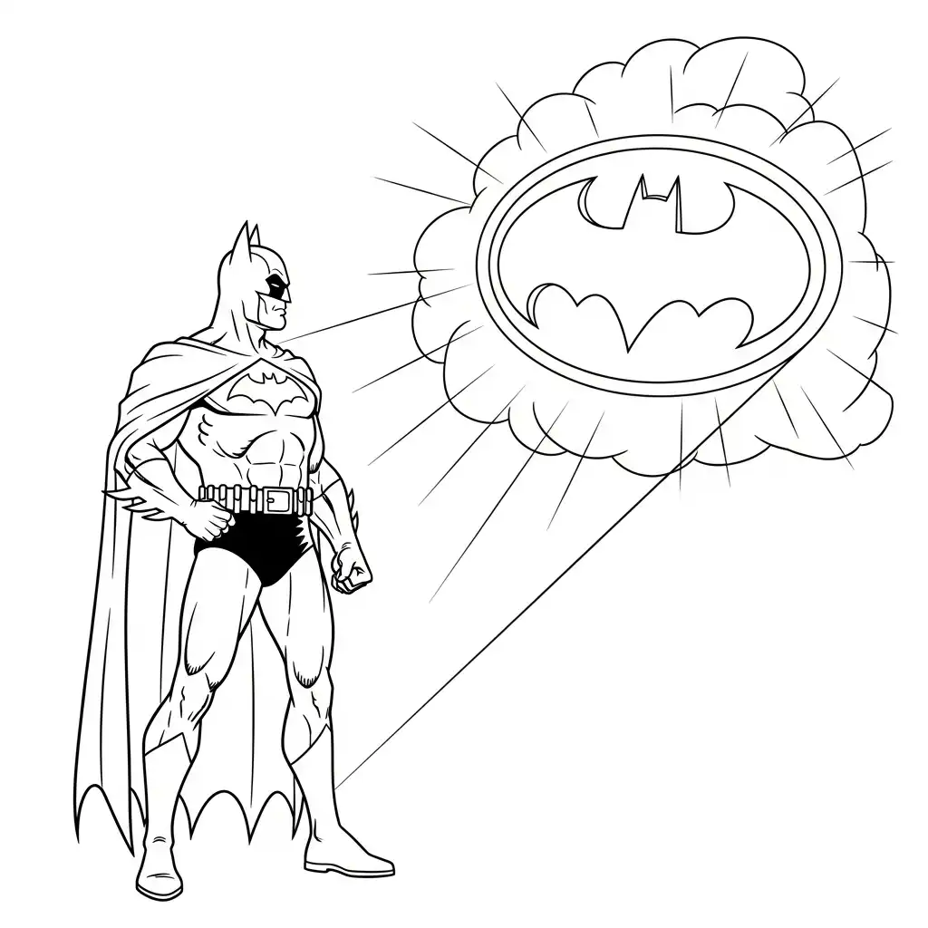 Batman para dibujar en línea
