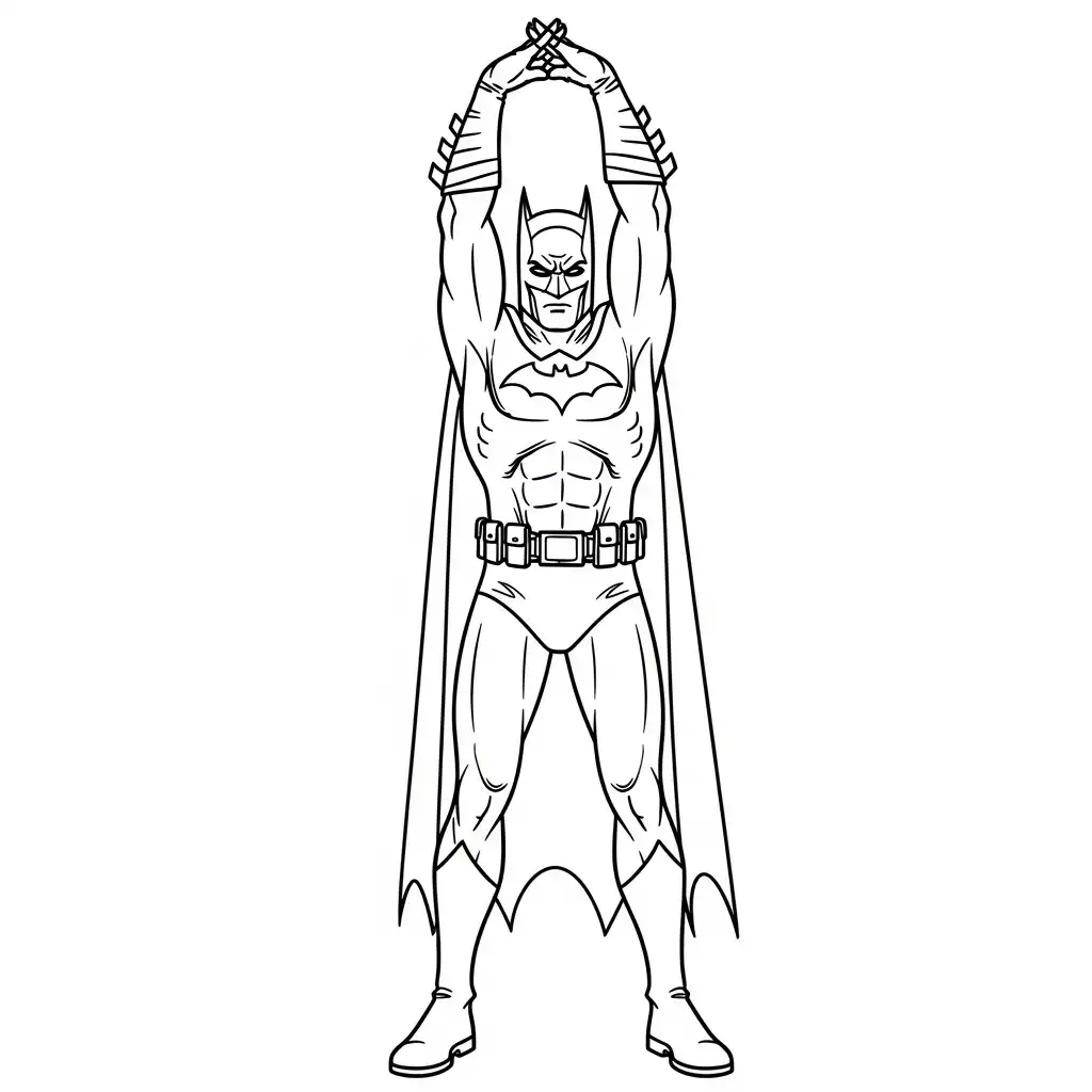 Batman para colorear para bebé para imprimir