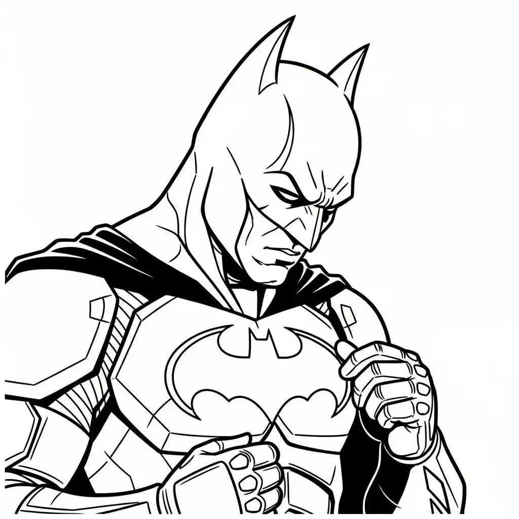 Batman para colorear para niños para imprimir gratis