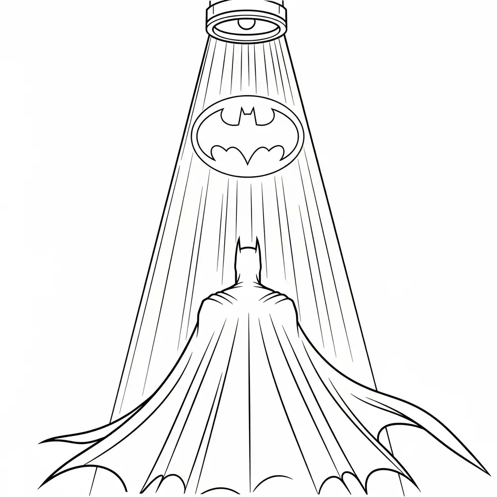 Batman para colorear gratis en línea
