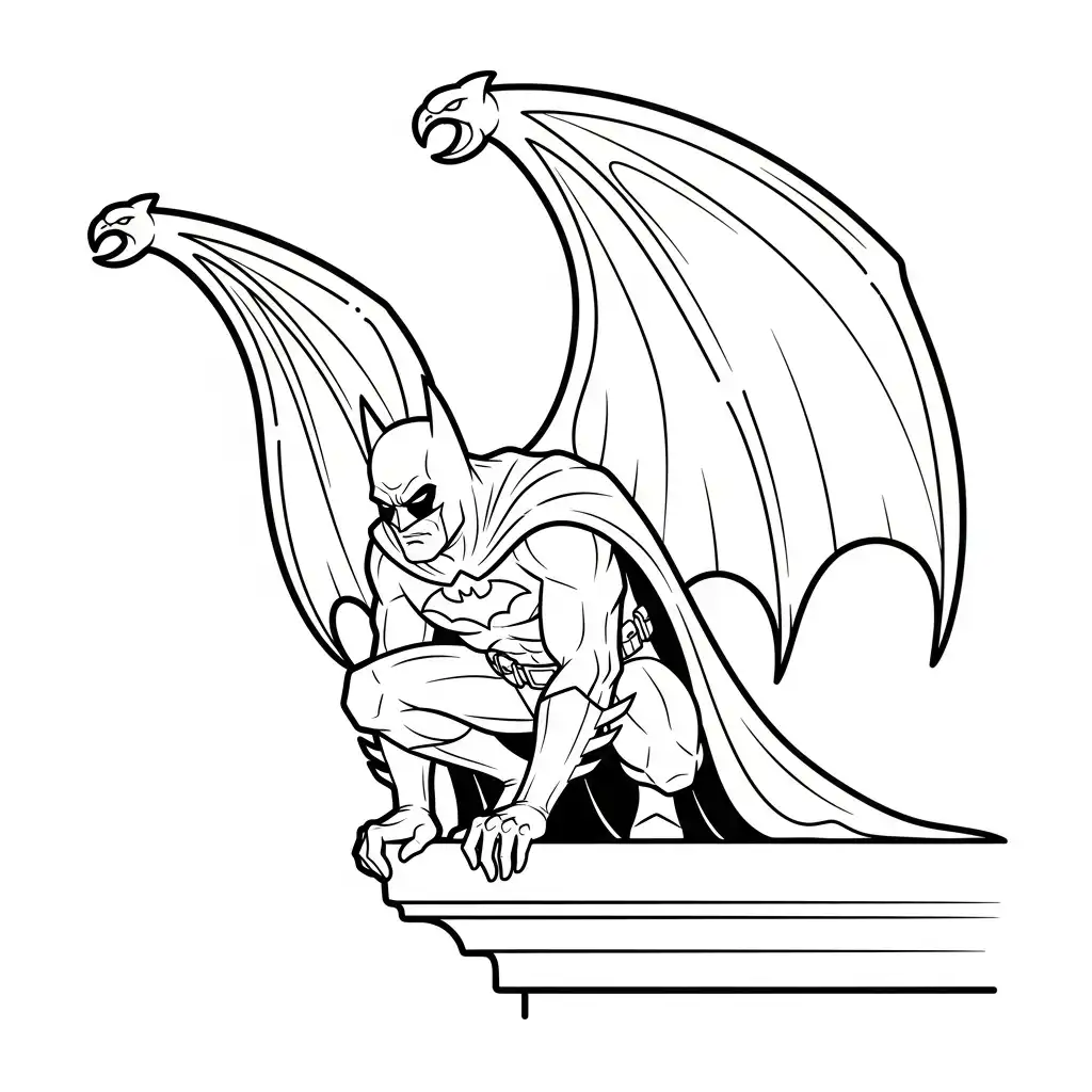 descargar Batman para colorear gratis