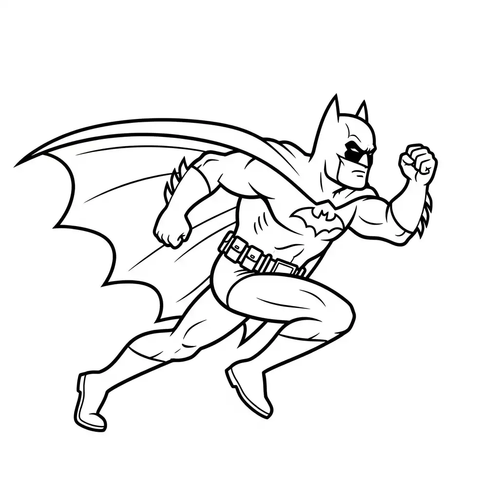 Batman para colorear para niños para descargar