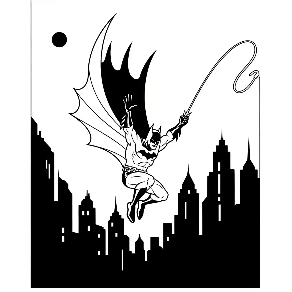 Batman para colorear para imprimir gratis
