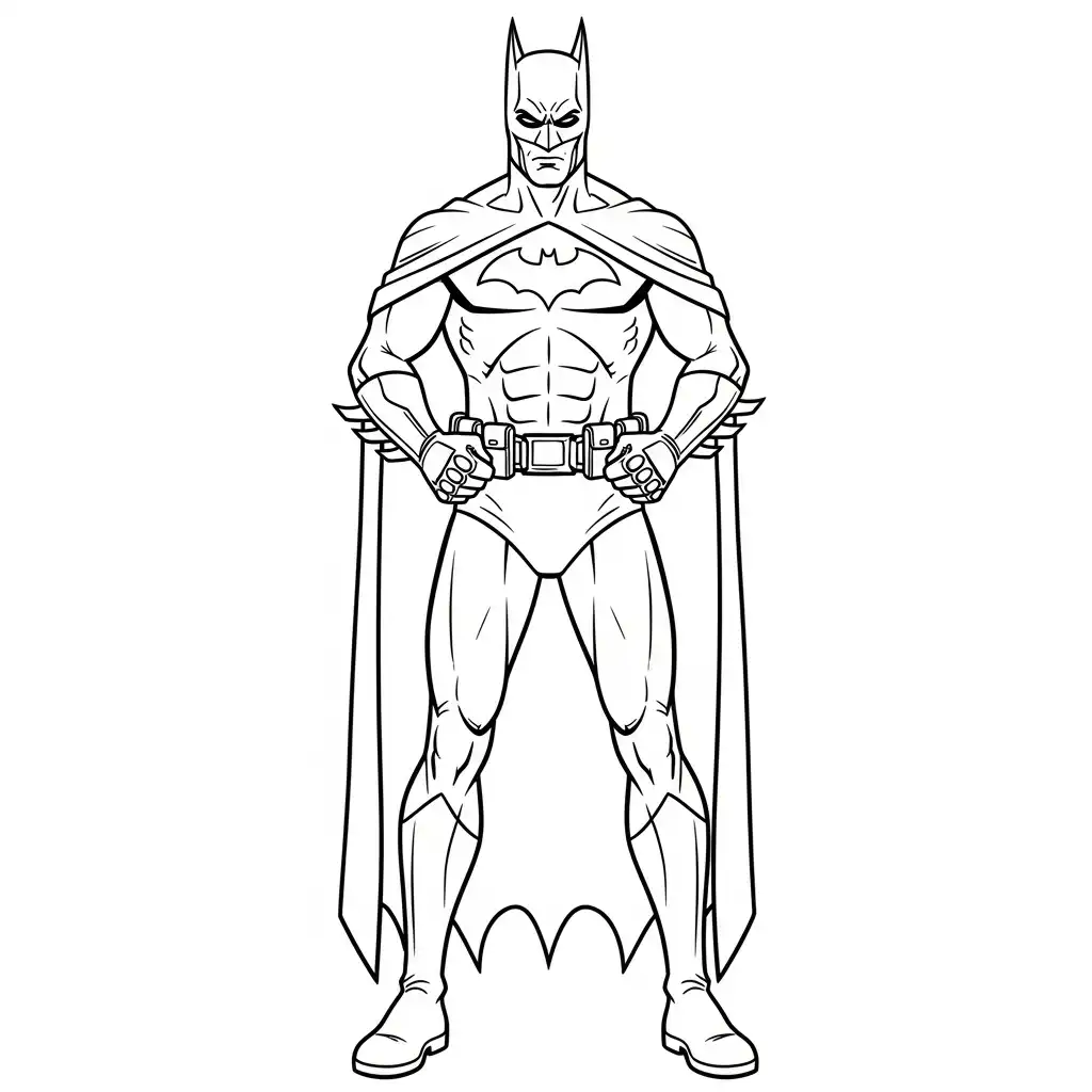 imprimir Batman para colorear