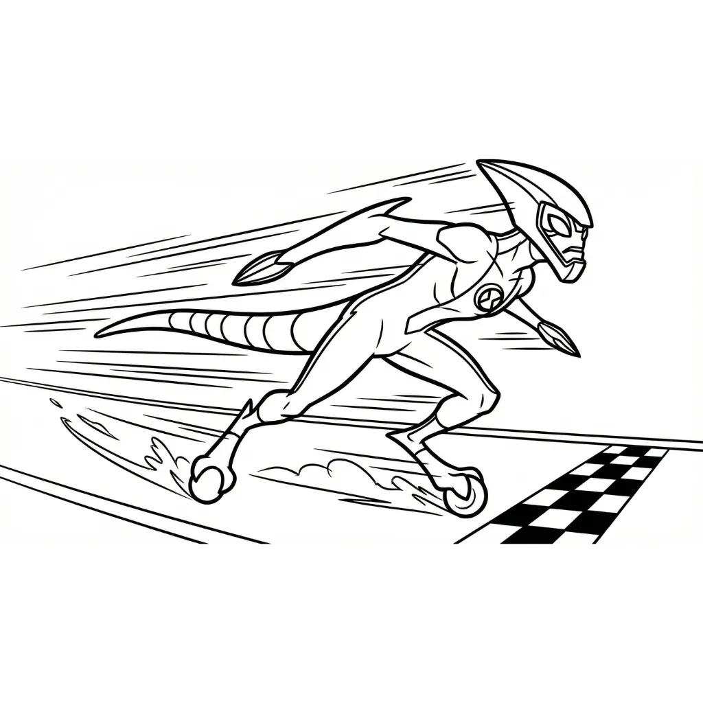 Ben 10 11 para colorear para niño