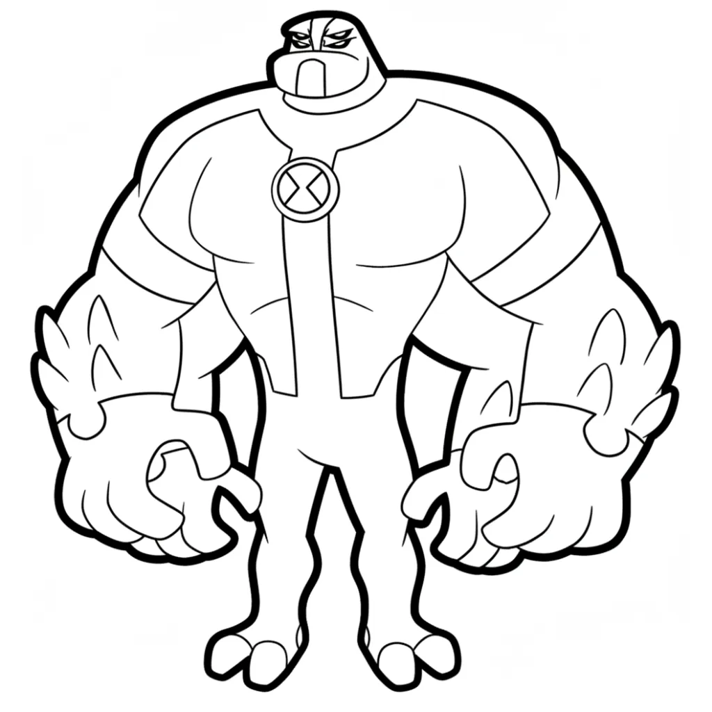 Ben 10 18 para colorear para imprimir gratis