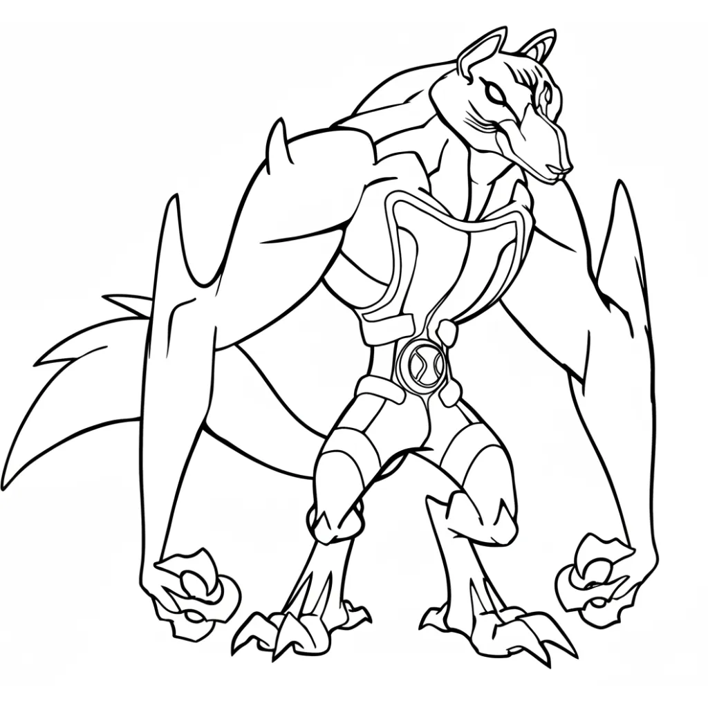 Ben 10 22 para dibujar en línea