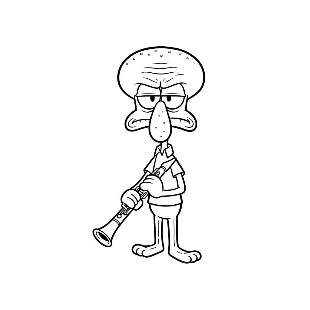 Bob Esponja para colorear para imprimir para niño de 12 años